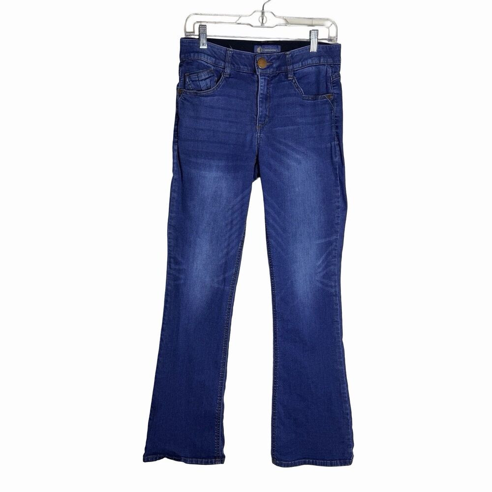 Democracy "Ab"solution® Artisanal Blue Denim Itty Bitty Boot Jeans Womens 8 Dark